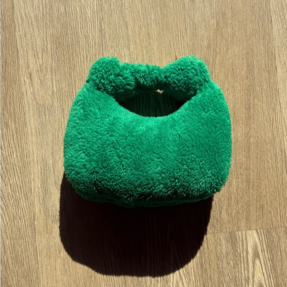 SHEIN Green Fuzzy Mini Bag